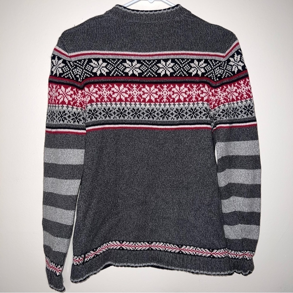 Woolrich Women’s Red And Gray Button Front Cardig… - image 2